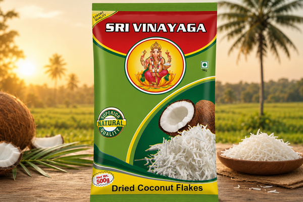 Dried Coconut Flakes — Sri Vinayaka Industry, Madurai